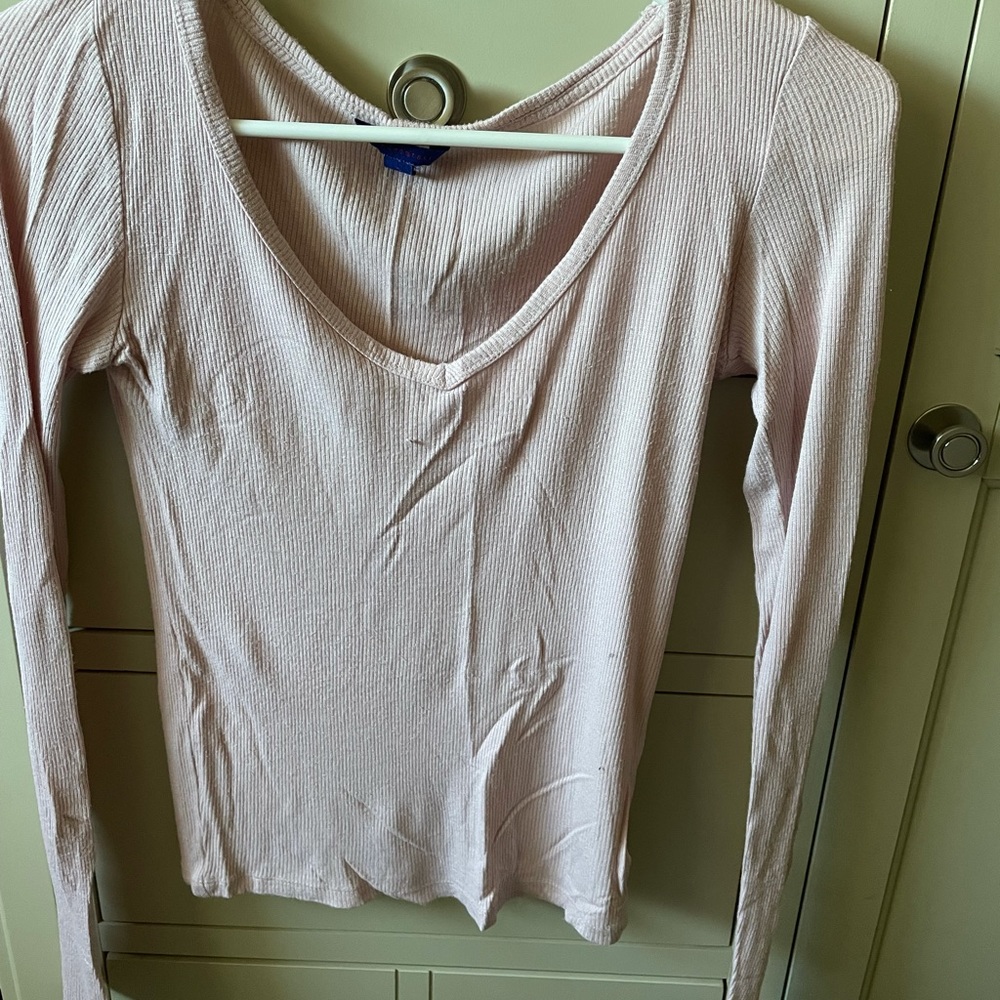 Pink V Neck